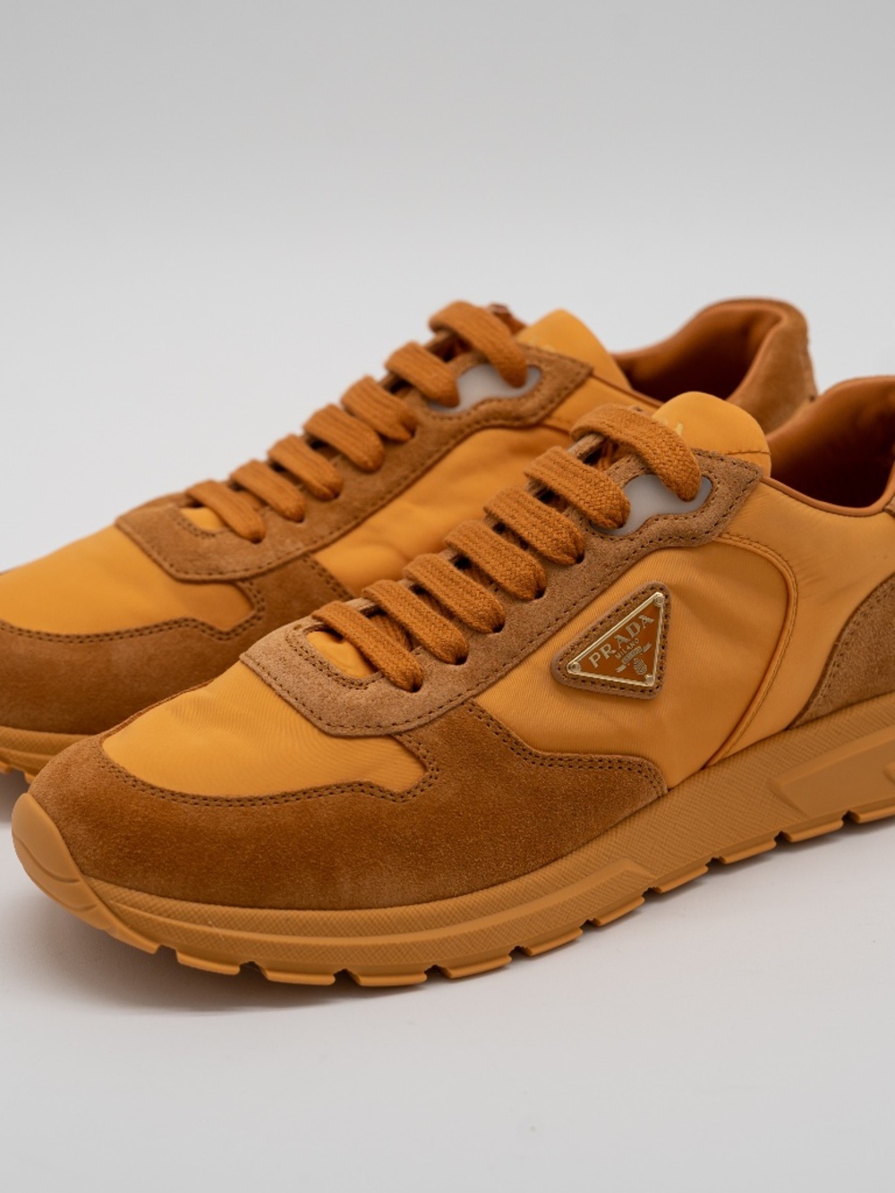 Prada Prax 2.0 Suede Running Women's Sneakers Orange size 39 eu 9 US